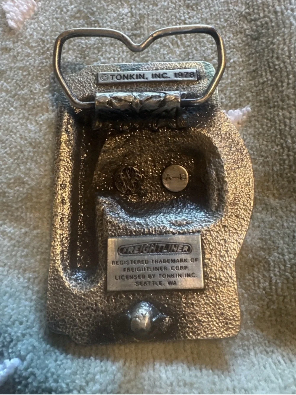 Vintage Tonkin Freightliner 1978 Belt Buckle Great Condition!